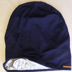 Satin-Lined Cap (Slap) by Grace Eleyae - Navy Blue